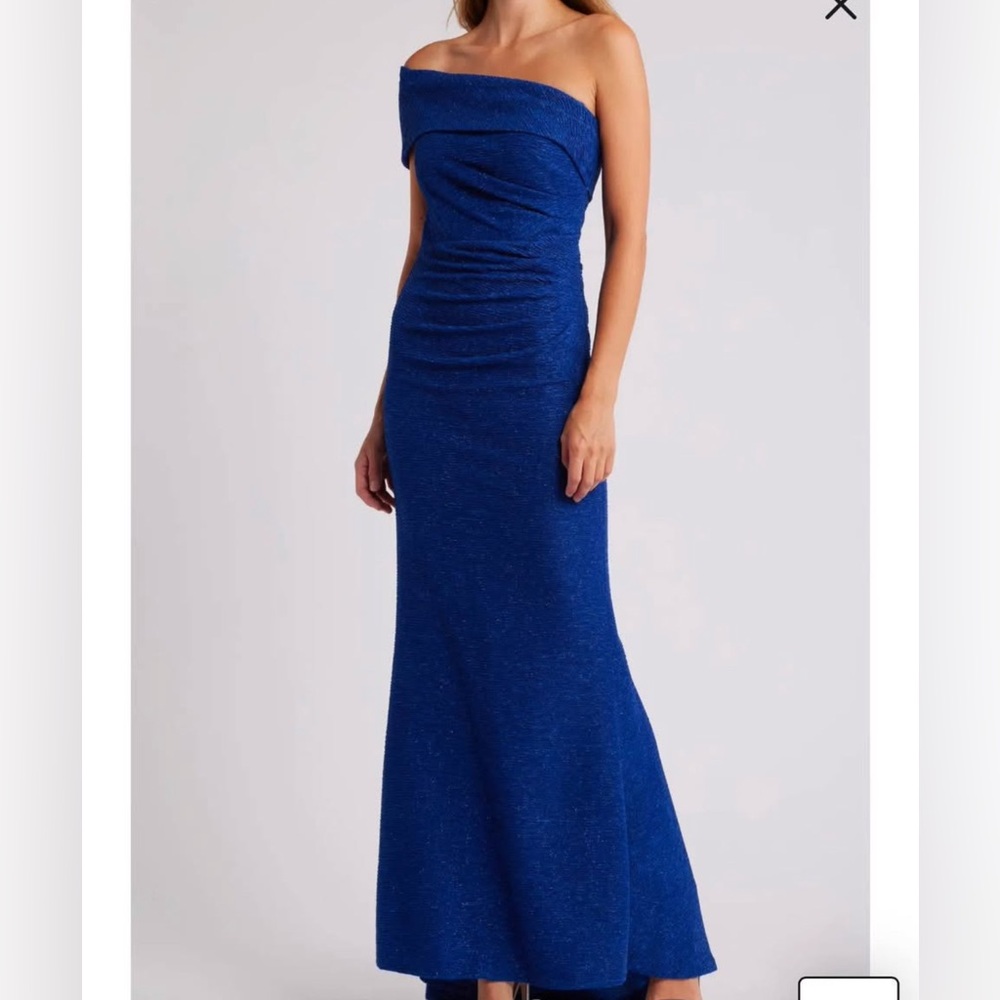 Elegant Blue One Shoulder Dress From Dilliards